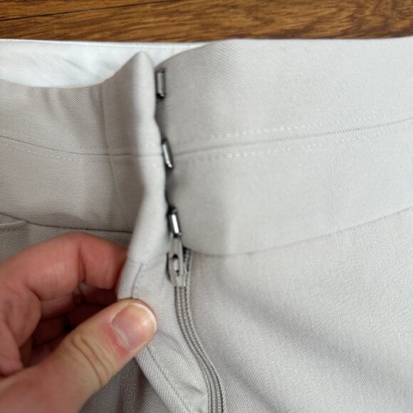 Express Cropped Ankle Tan Editor Mid Rise Pants - Picture 3 of 8